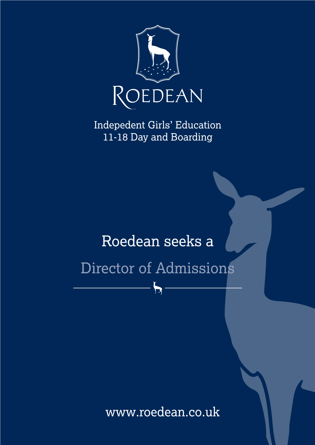 Director of Admissions Roedean Seeks A
