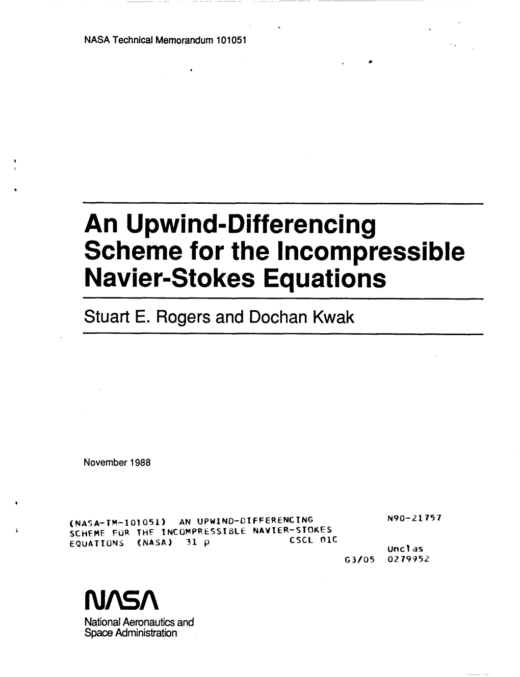 An Upwind-Differencing Scheme for the Incompressible Navier-Sto Kes