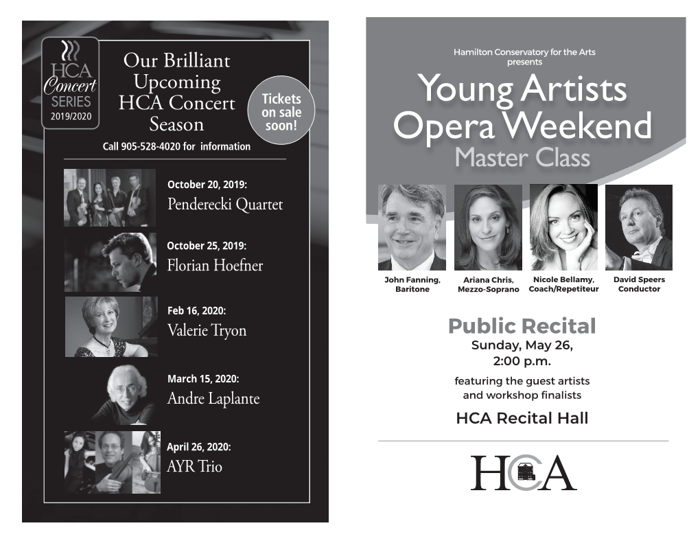 Young Artists Opera Weekend