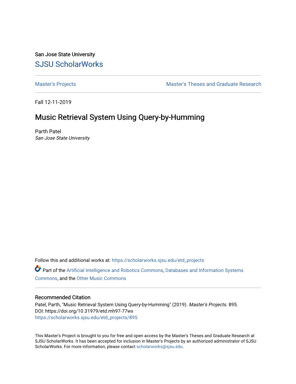 Music Retrieval System Using Query-By-Humming