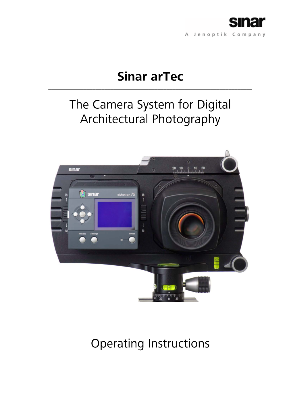 Sinar Artec the Camera System for Digital