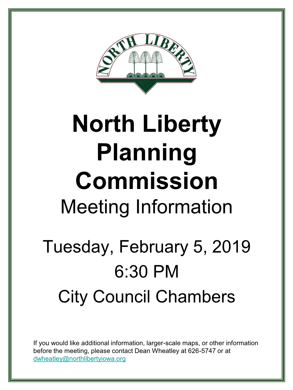 North Liberty Planning Commission Information