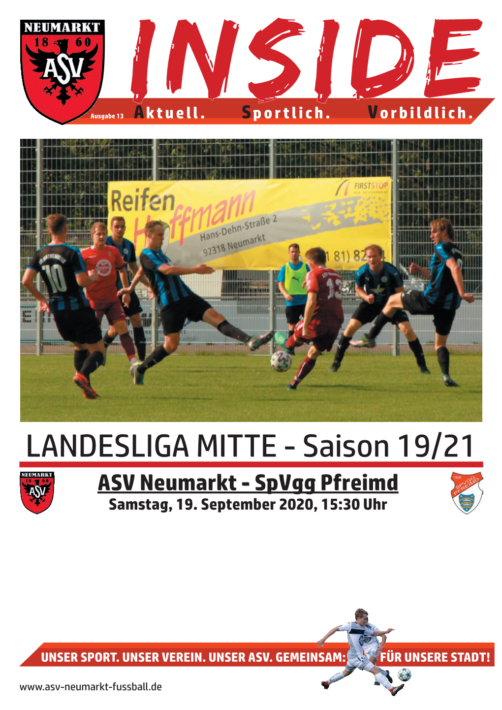 LANDESLIGA MITTE - Saison 19/21 ASV Neumarkt - Spvgg Pfreimd Samstag, 19