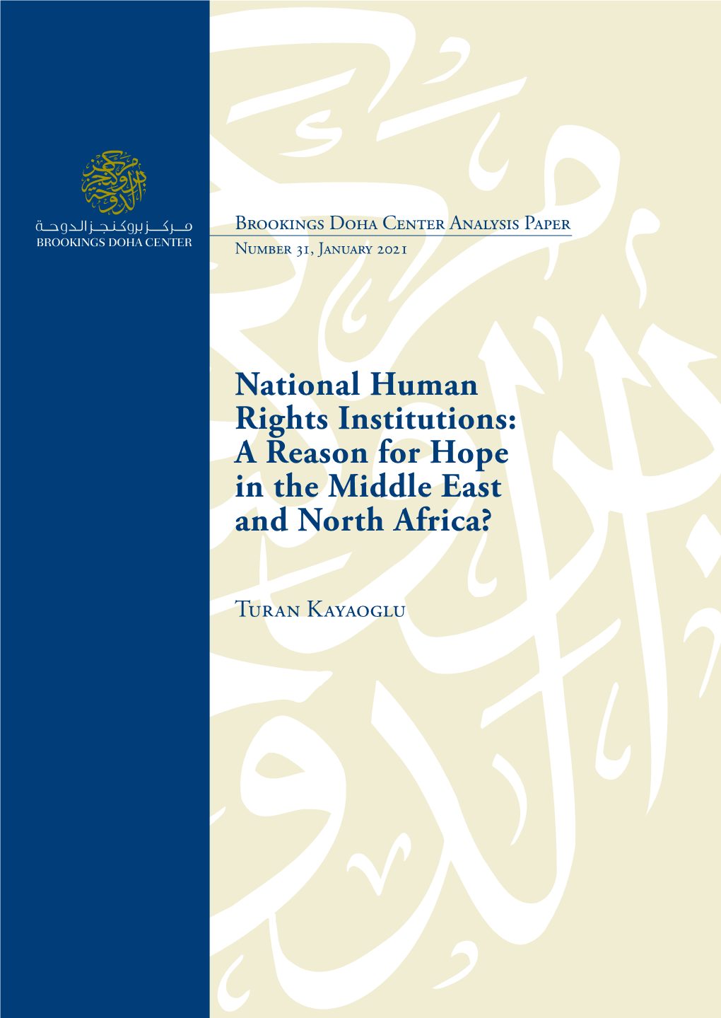 National Human Rights Institutions: a Reason for Hope in the Middle East and North Africa?