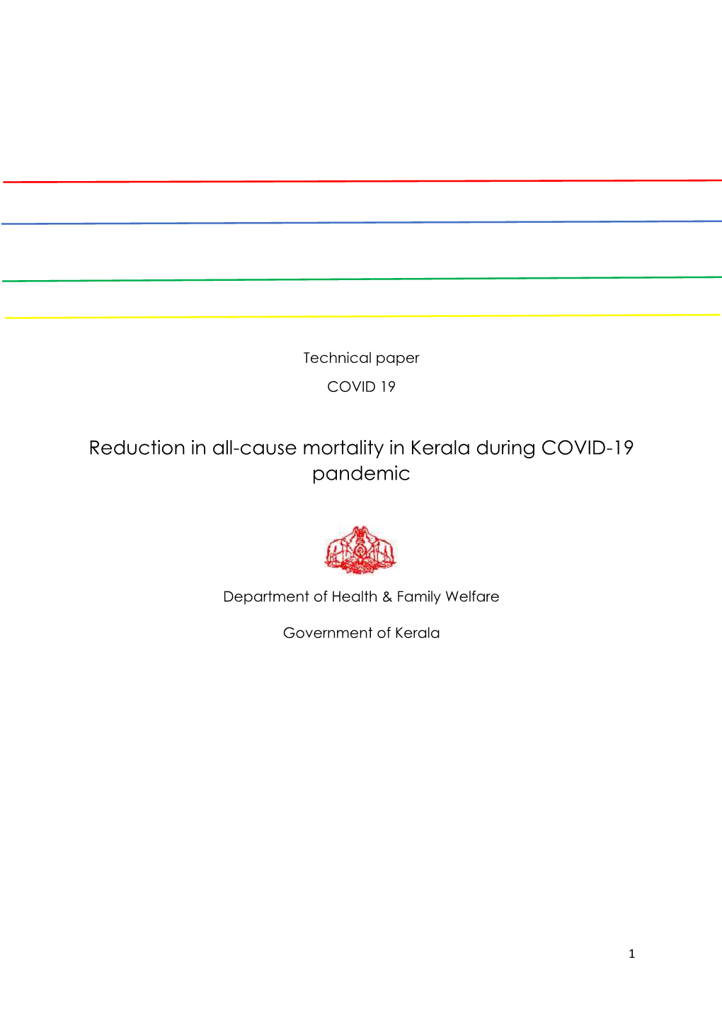 Reduction in All-Cause Mortality in Kerala During COVID-19 Pandemic