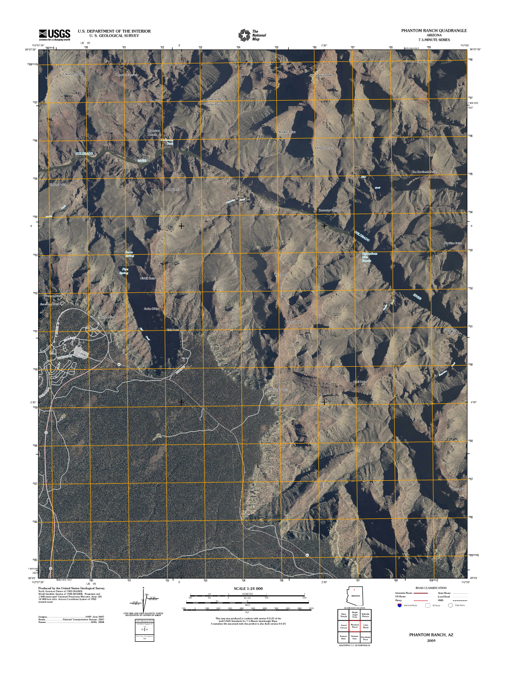 Phantom Ranch Topographic