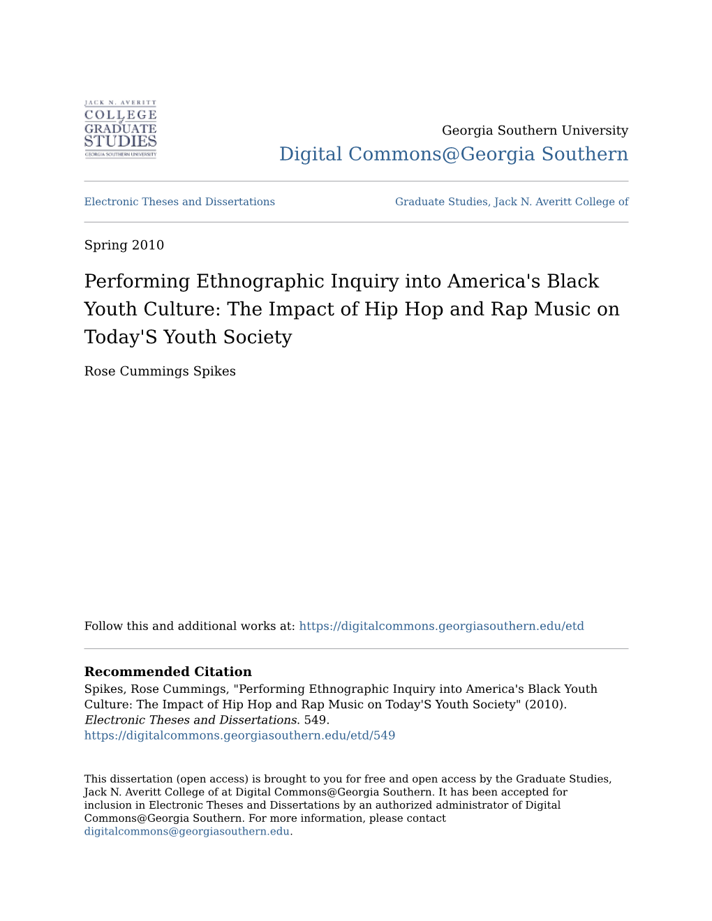 The Impact of Hip Hop and Rap Music on Today's Youth Society