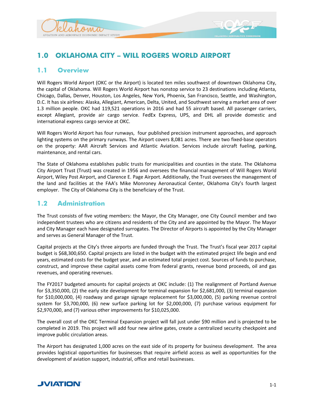 1.0 Oklahoma City – Will Rogers World Airport