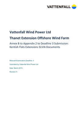 Kentish Flats Offshore Wind Farm Extension Environmental Statement