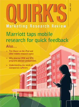 Marriott Taps Mobile Research for Quick Feedback