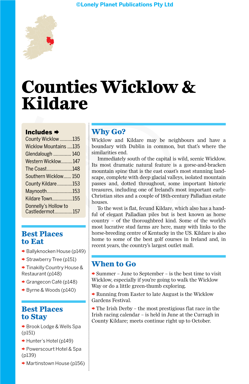 Counties Wicklow & Kildare