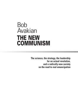 Bob Avakian the NEW COMMUNISM