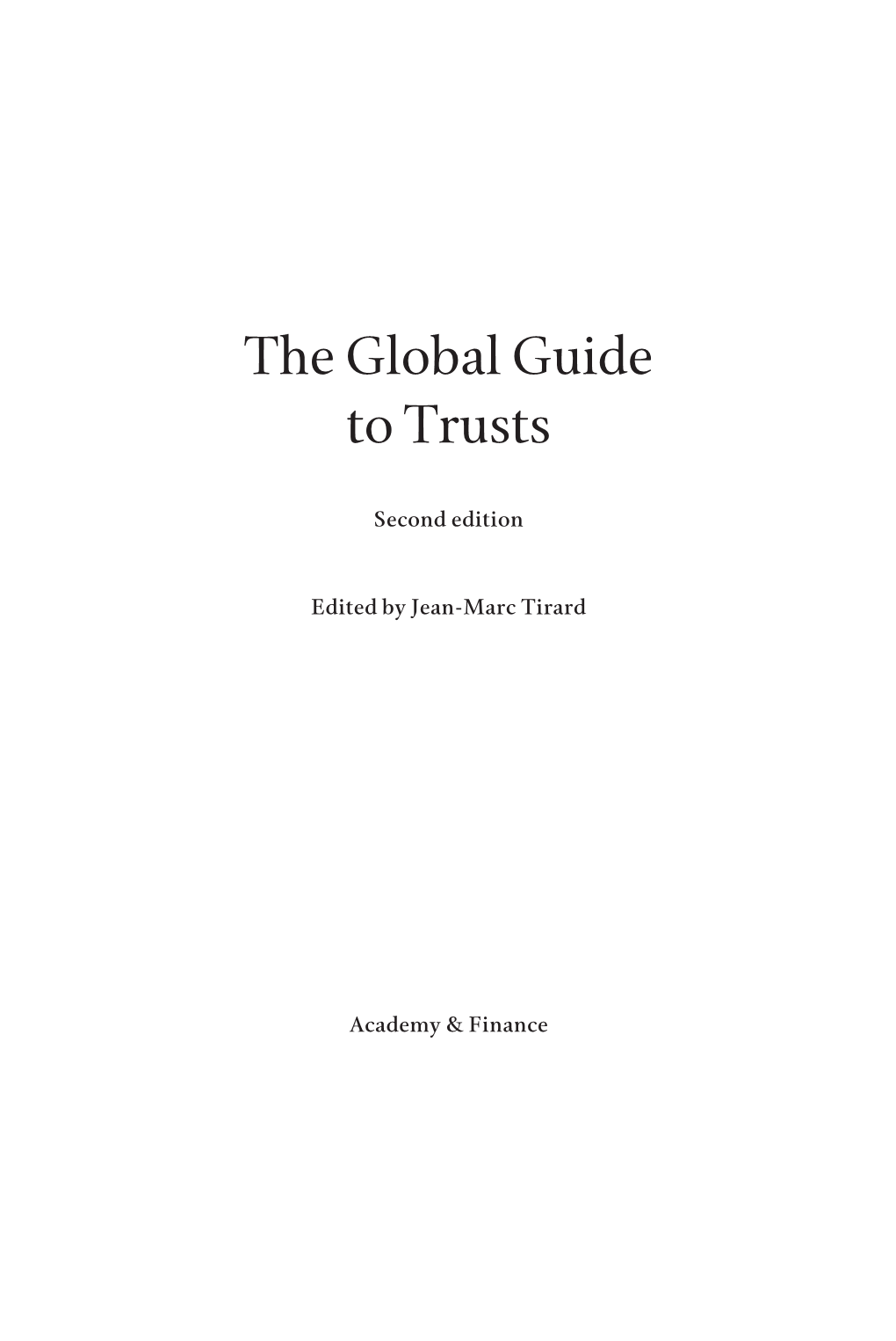 The Global Guide to Trusts