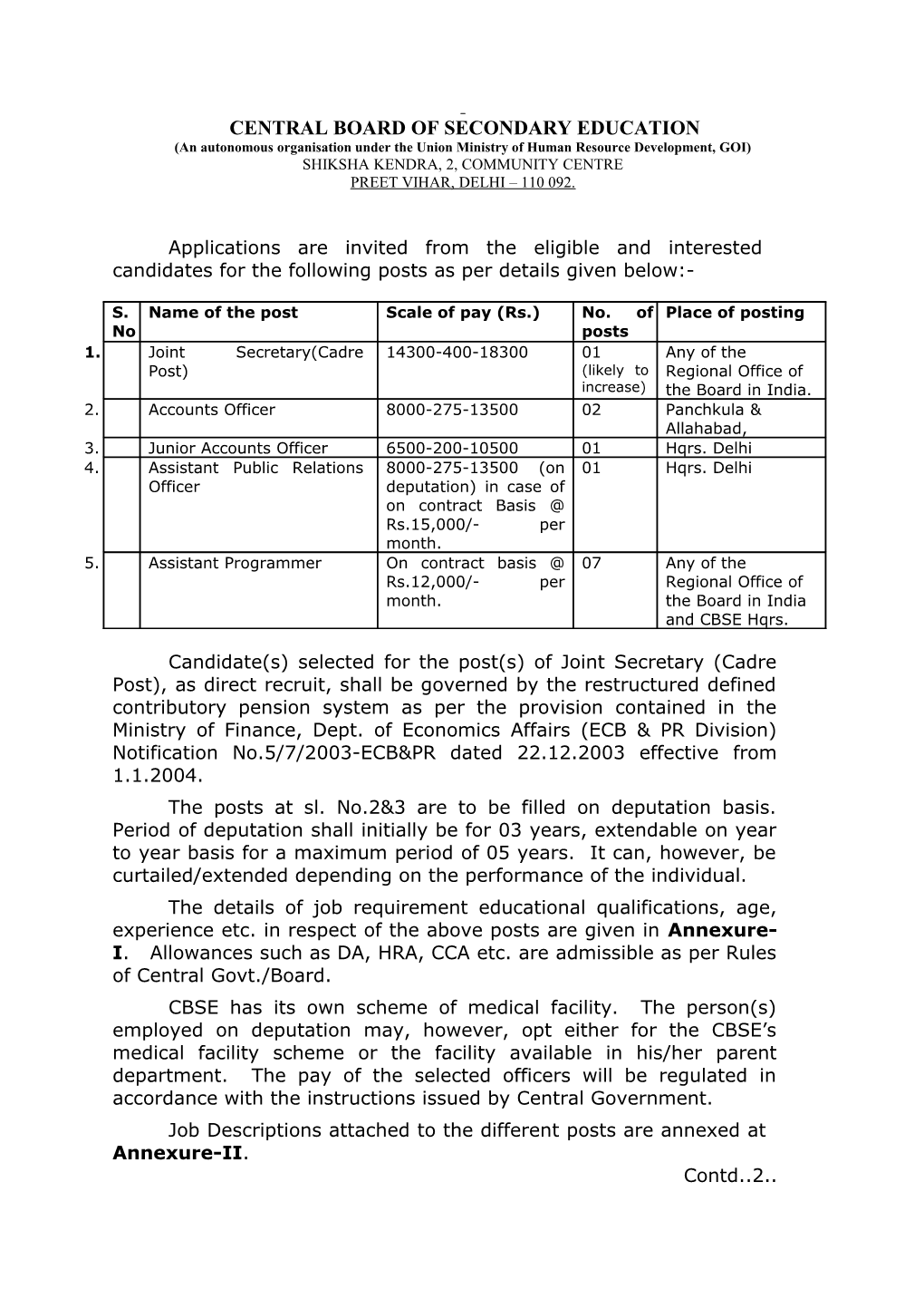 An Autonomous Organisation Under the Union Ministry of Human Resource Development, GOI