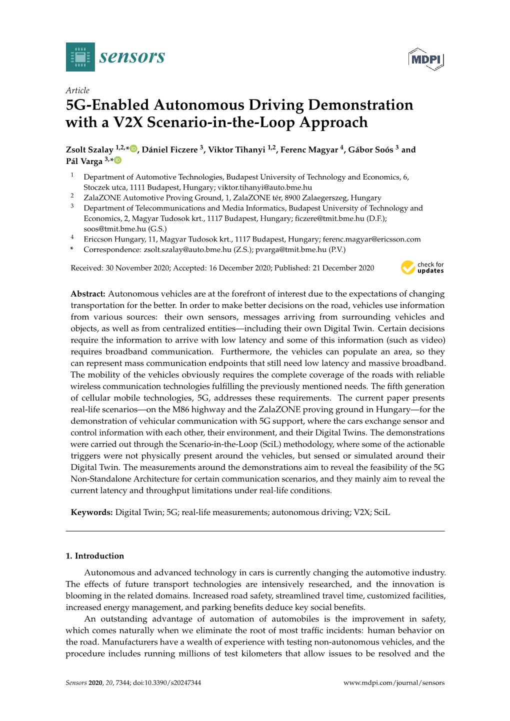 5G-Enabled Autonomous Driving Demonstration with a V2X Scenario-In-The-Loop Approach