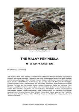 The Malay Peninsula