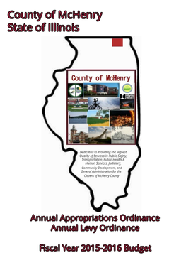 Mchenry County FY2016 Budget