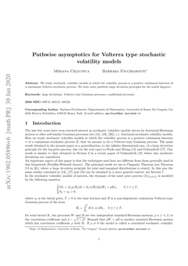 Pathwise Asymptotics for Volterra Type Stochastic Volatility Models