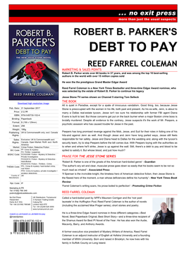 DEBT to PAY REED FARREL COLEMAN MARKETING & SALES POINTS Robert B