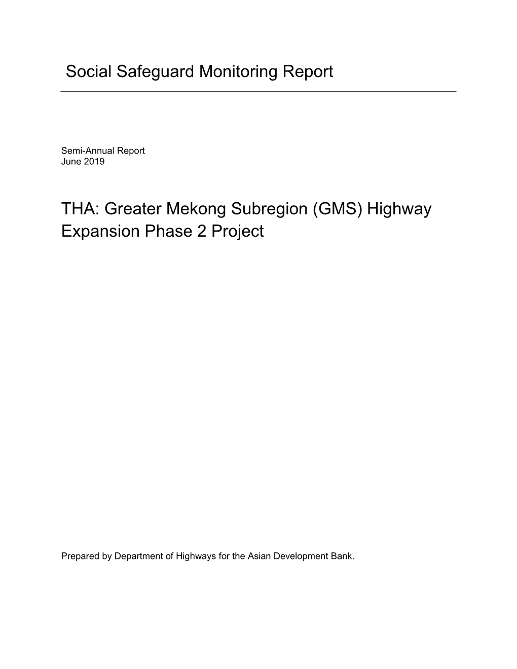 Greater Mekong Subregion Highway Expansion Phase 2 Project