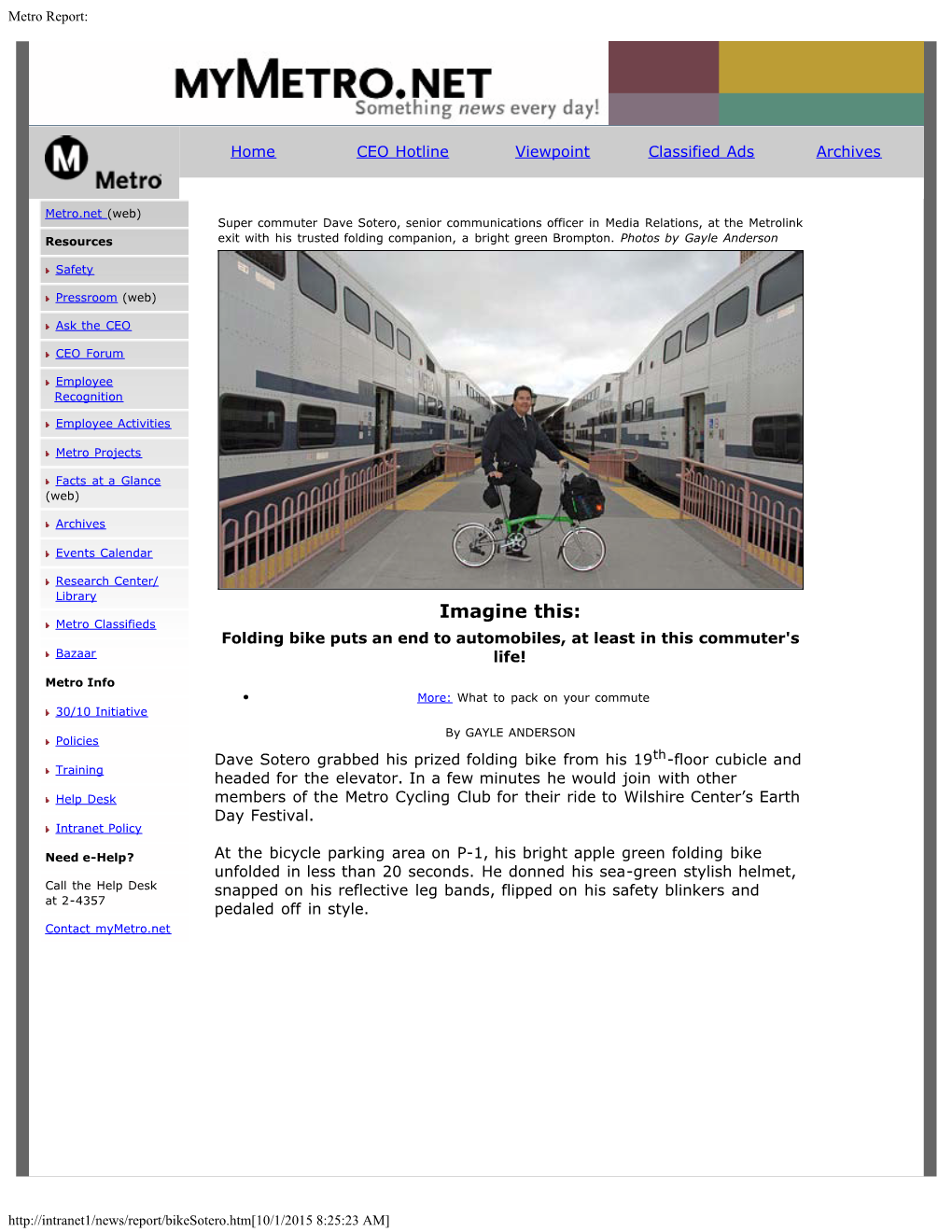 MTA Report April 2008