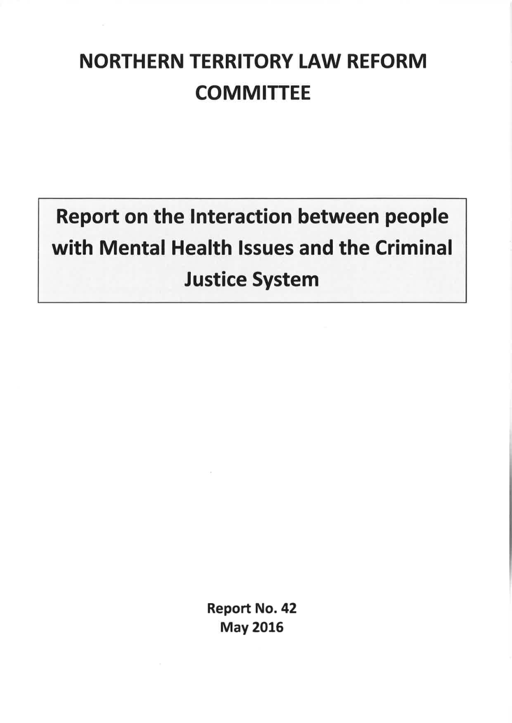 Report on the Interaction Between People with Mental Health Issues