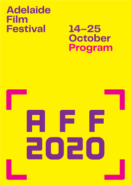 Adelaide Film Festival 14–25 October Program