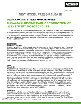 New Model Press Release