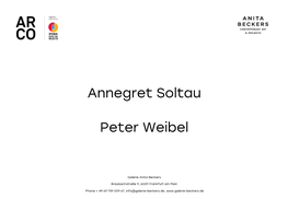 Annegret Soltau Peter Weibel