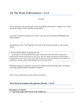 18. the Book of Revelation—3:14