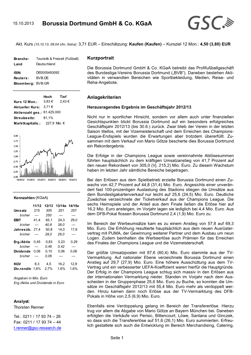 GSC Research Gmbh Für Ver- Trauenswürdig Und Verlässlich Halten