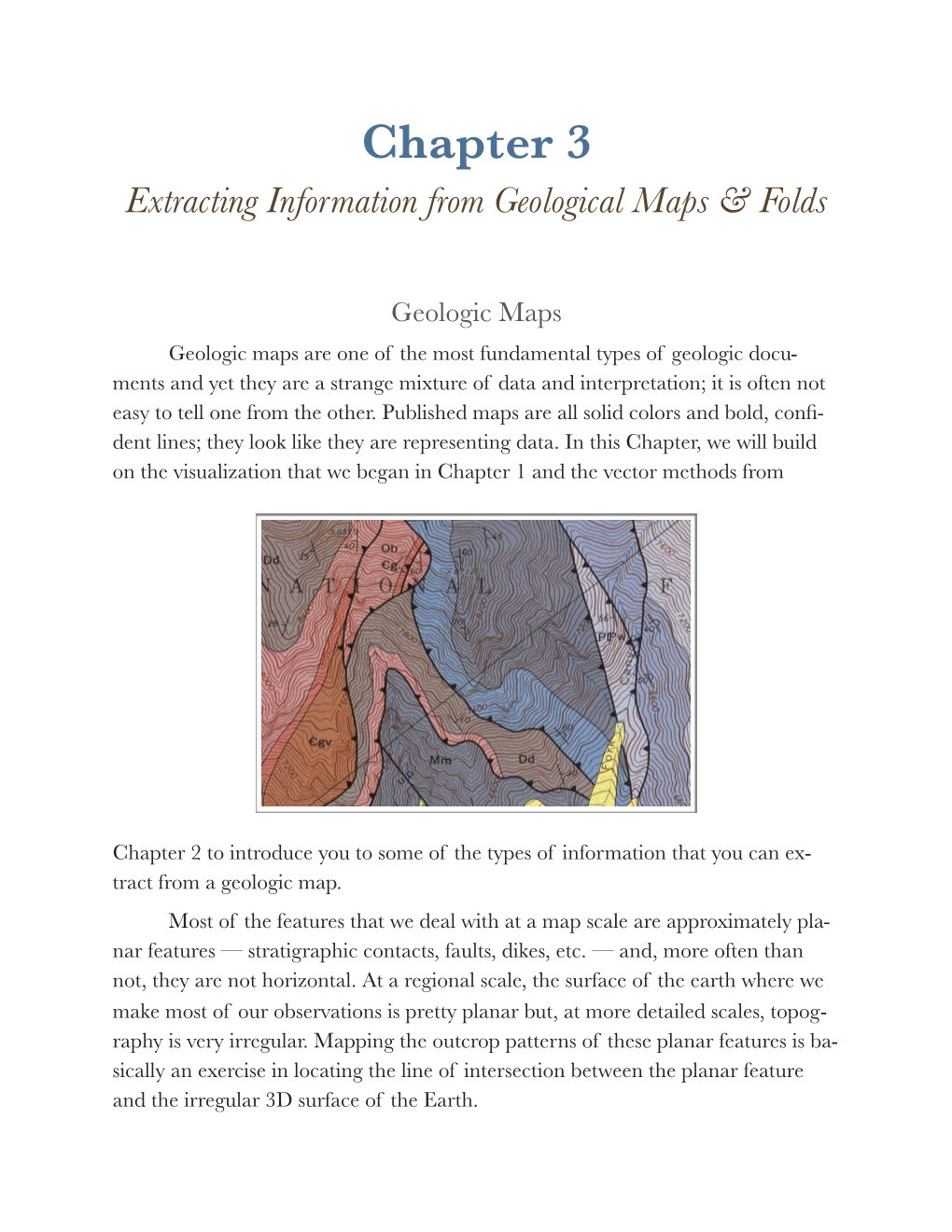 Chapter 3 Extracting Information from Geological Maps & Folds