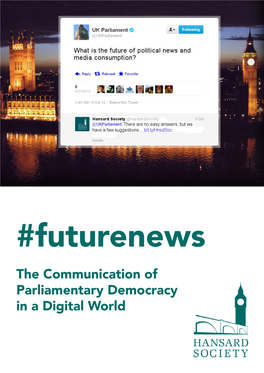 The Communication of Parliamentary Democracy in a Digital World