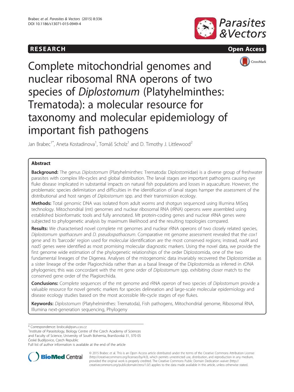 Platyhelminthes: Trematoda