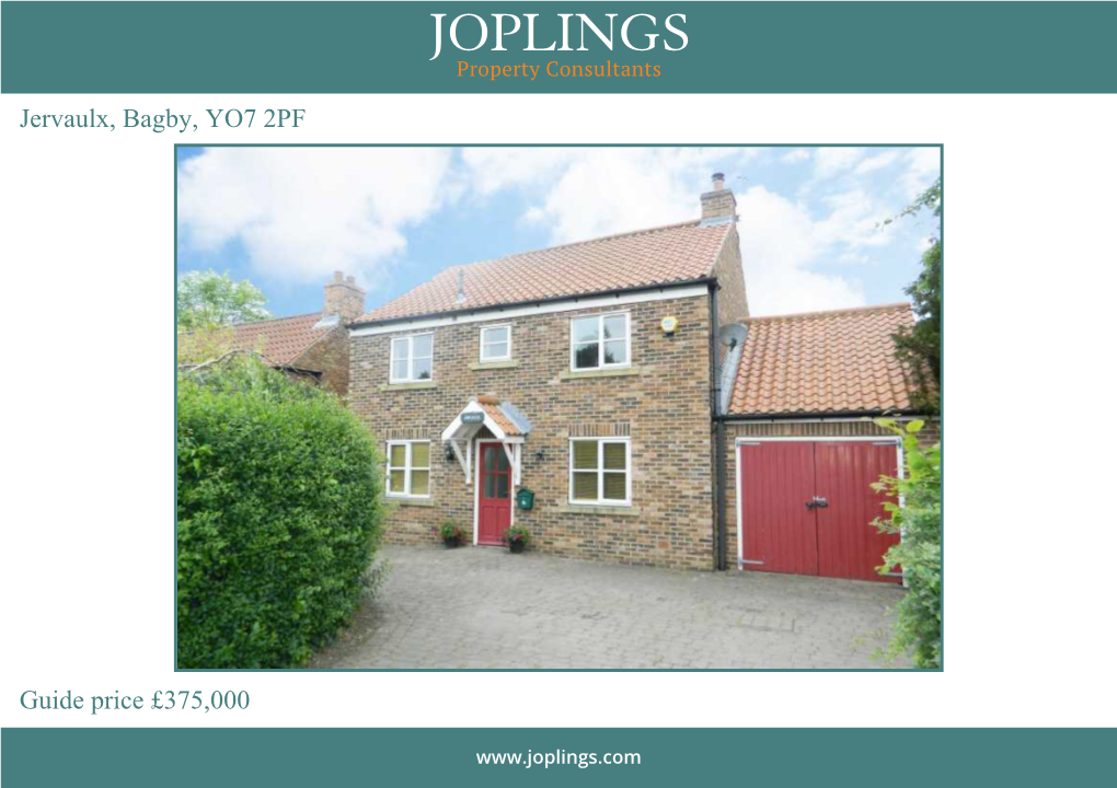 Jervaulx, Bagby, YO7 2PF Guide Price £375,000