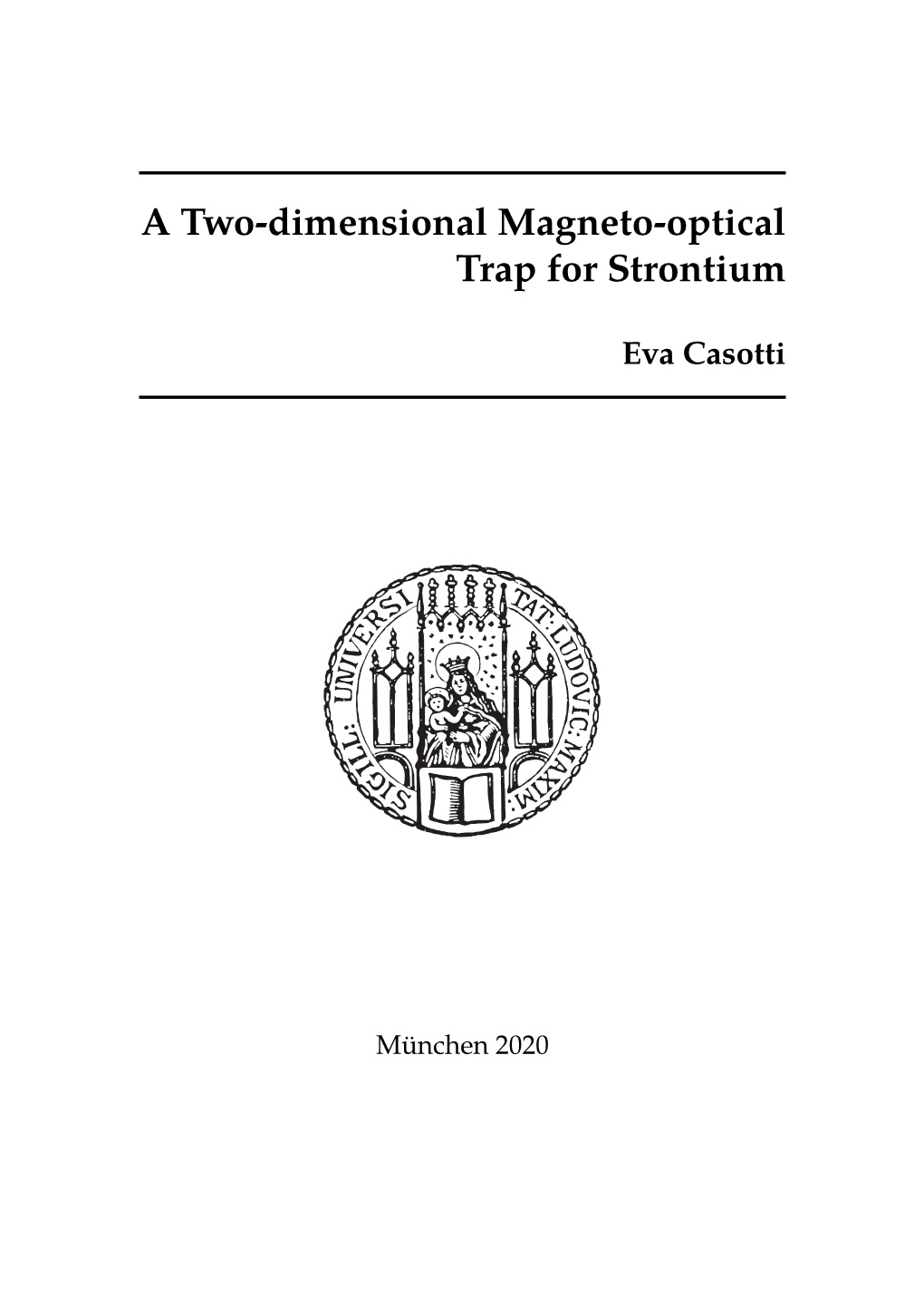 A Two-Dimensional Magneto-Optical Trap for Strontium