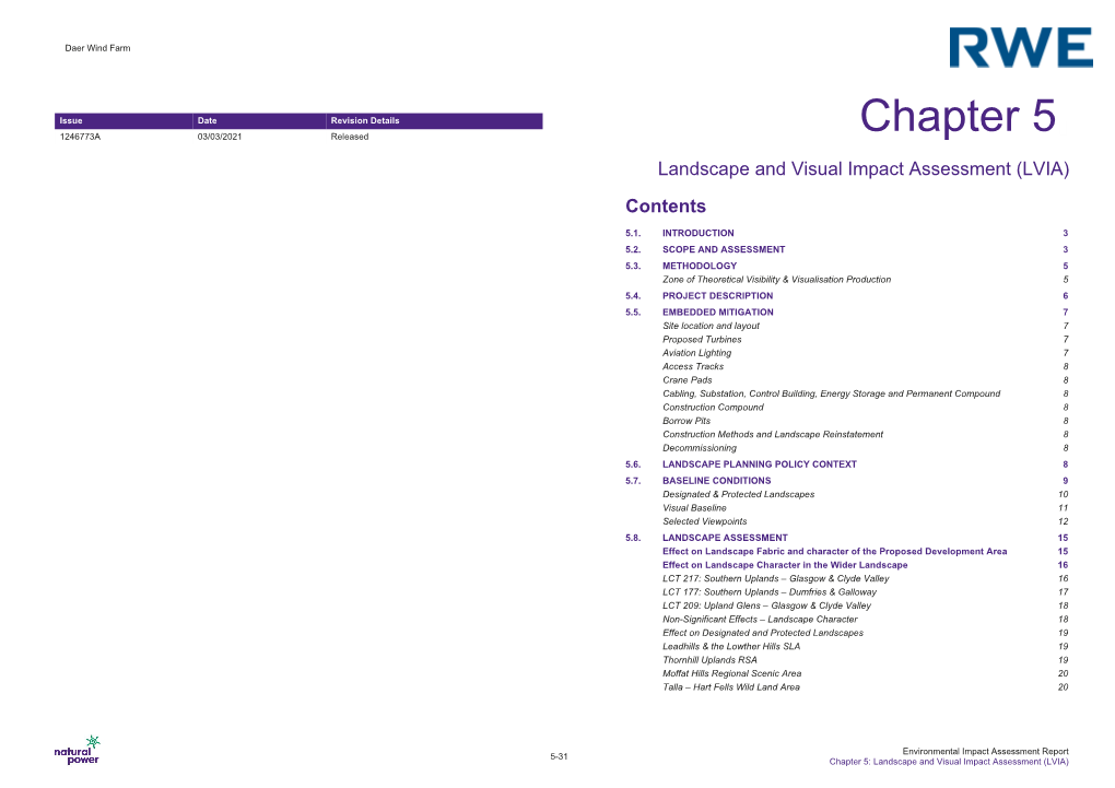 EIAR Chapter 5 – Landscape & Visual Impact Assessment