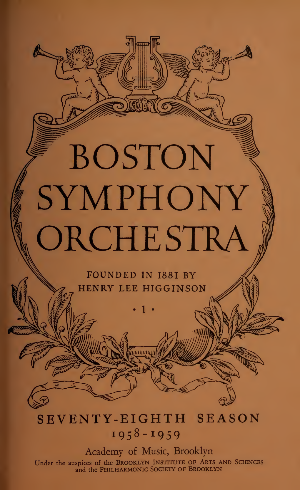 Boston Symphony Orchestra Concert Programs, Season 78, 1958-1959