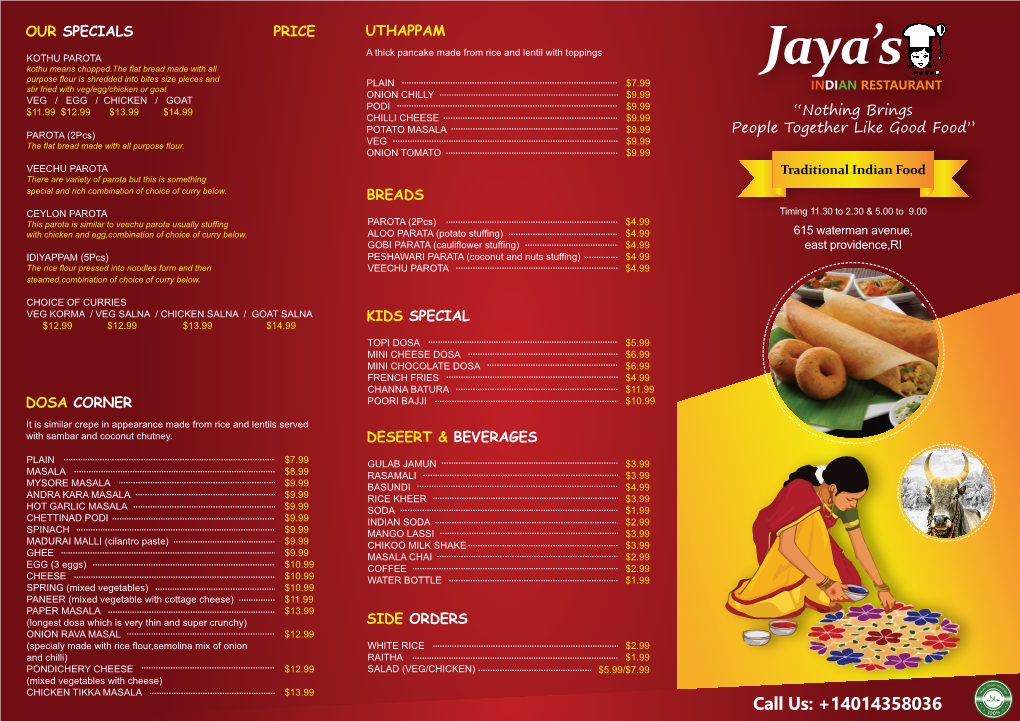 Jayas Menu Card 3 Fold A4-3-3-2019 Copy