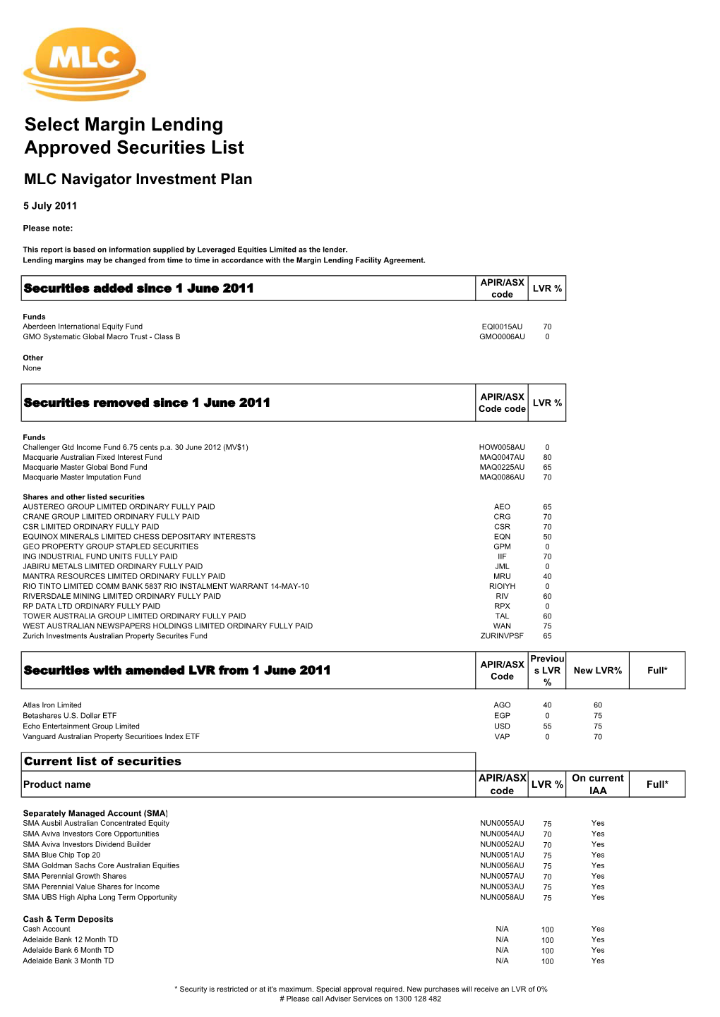 MLC Navigator Investment Plan