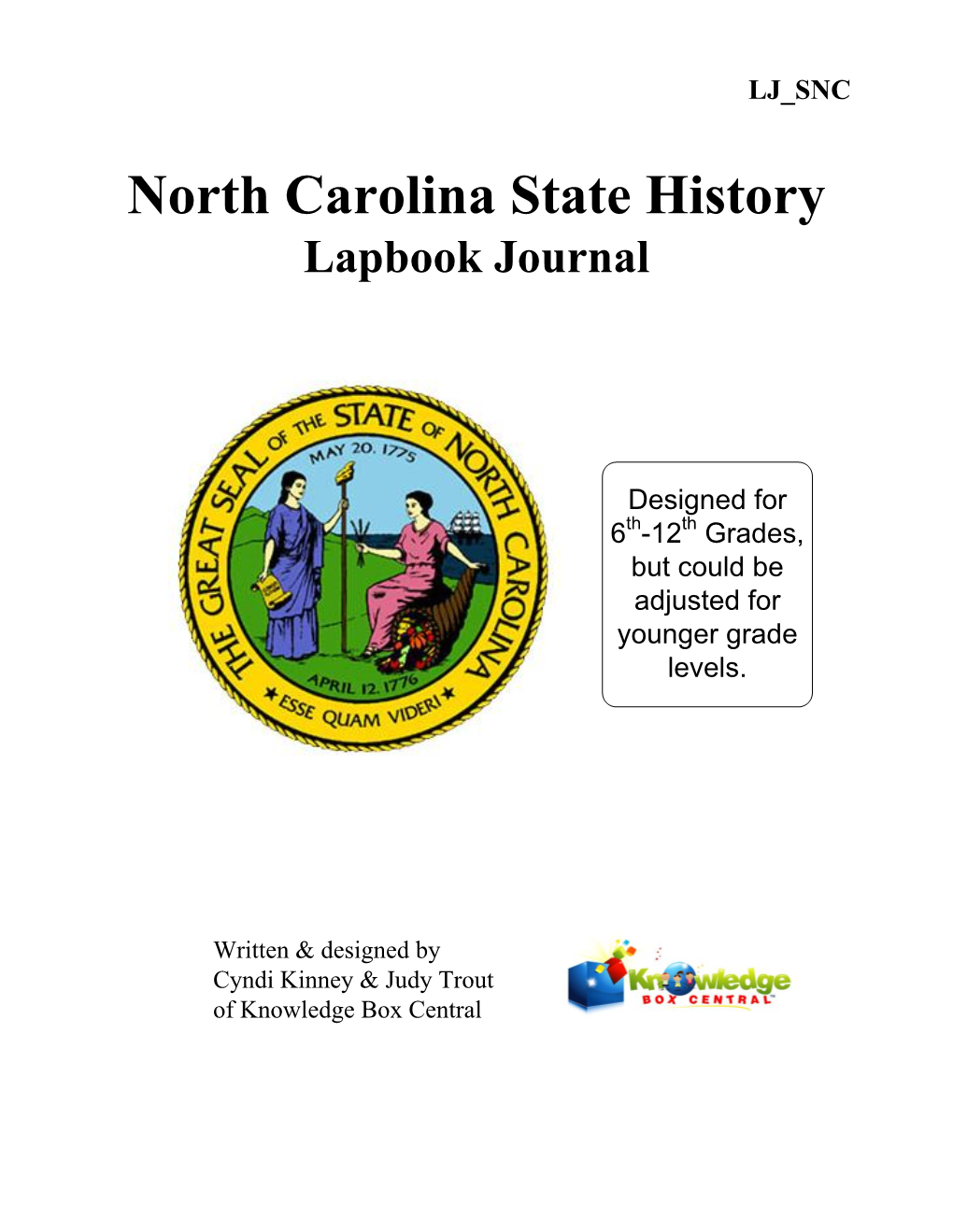 North Carolina State History Lapbook Journal - DocsLib