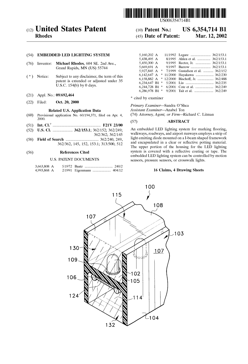 (12) United States Patent (10) Patent No.: US 6,354,714 B1 Rhodes (45) Date of Patent: Mar