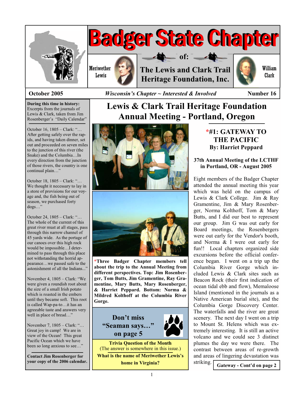 Lewis & Clark Trail Heritage Foundation Annual Meeting