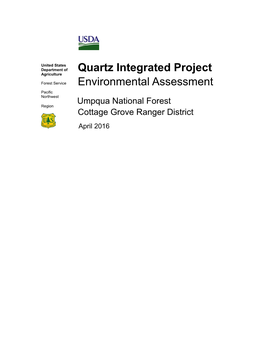 Quartz Integrated Project Environmental Assessment