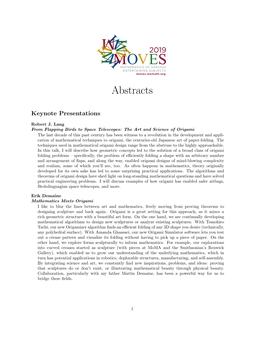 Download the MOVES 2019 Abstracts