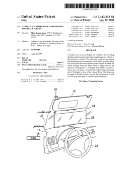 (12) United States Patent (10) Patent No.: US 7413,233 B1 Jung (45) Date of Patent: Aug