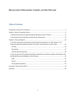 Table of Contents