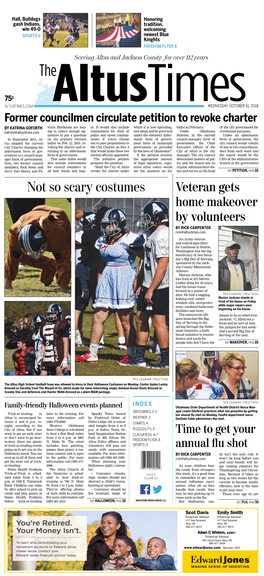 Not So Scary Costumes Veteran Gets Home Makeover by Volunteers by RICK CARPENTER Rick@Altustimes.Com
