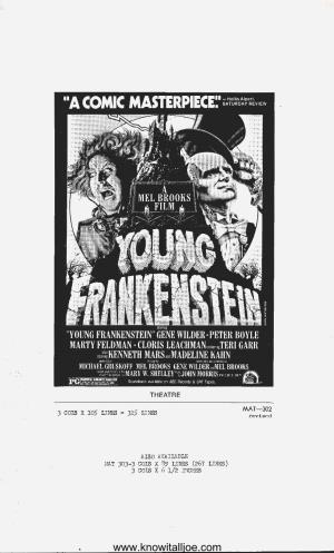Young Frankenstein Press Book