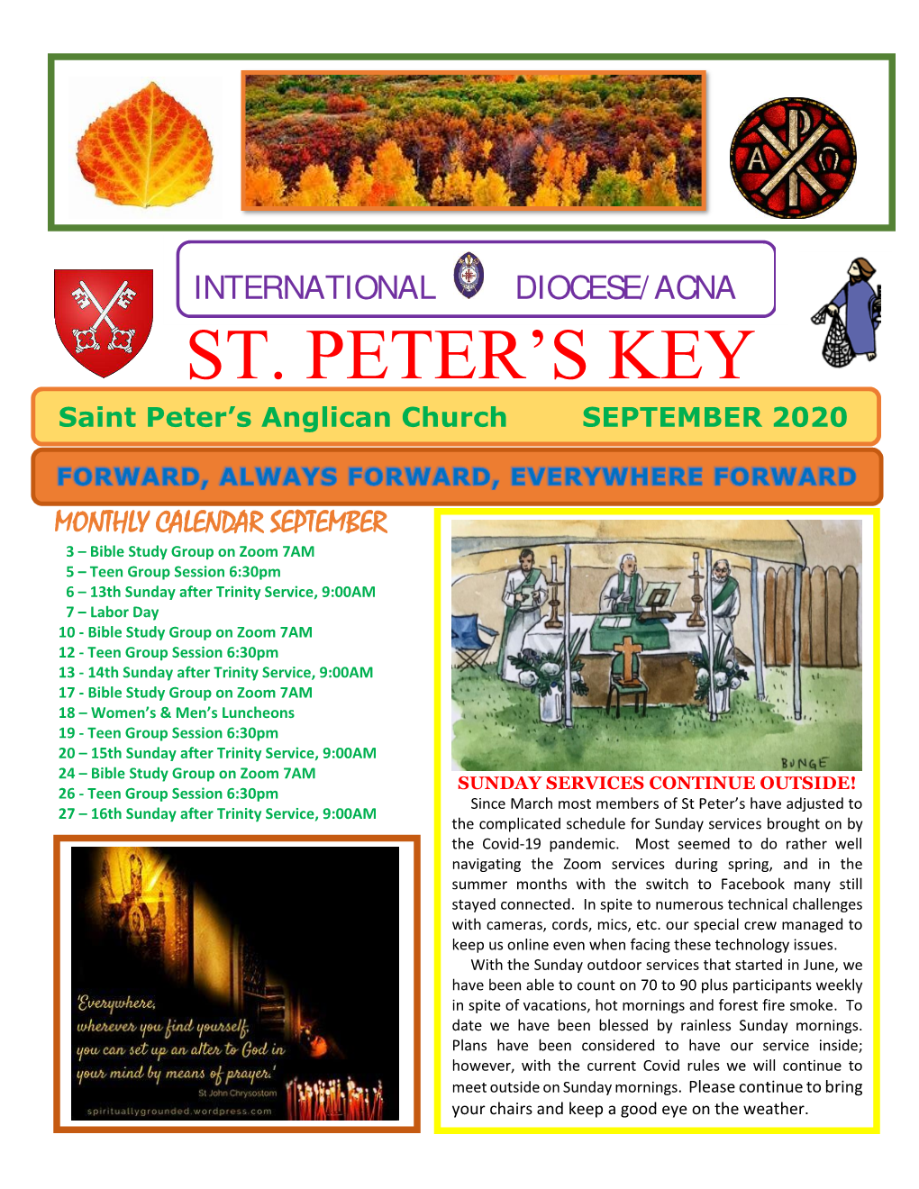 September Newsletter 2020